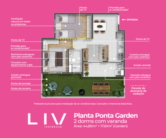 Galeria de Fotos - Liv Planta Ponta Garden