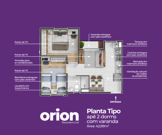 Galeria de Fotos - Orion Planta Tipo Varanda 