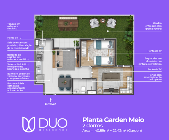 Galeria de Fotos - Planta Tipo Meio PNG_Planta Gardem Meio