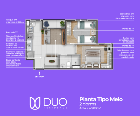 Galeria de Fotos - Planta Tipo Meio PNG_Planta Meio
