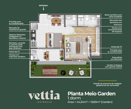 Galeria de Fotos - Planta_Meio_Garden_Vettia