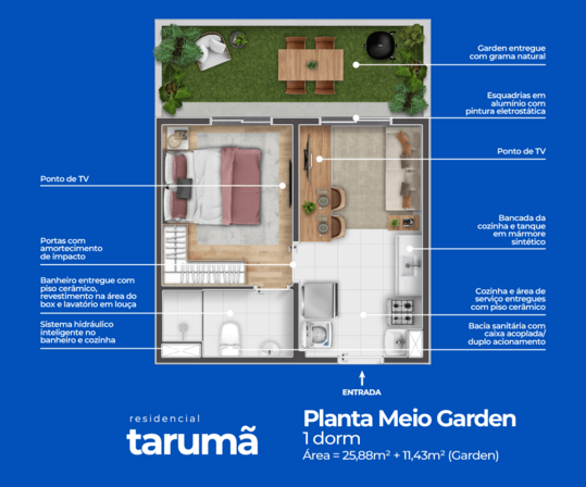 Galeria de Fotos - Planta_Meio_Garden_Taruma