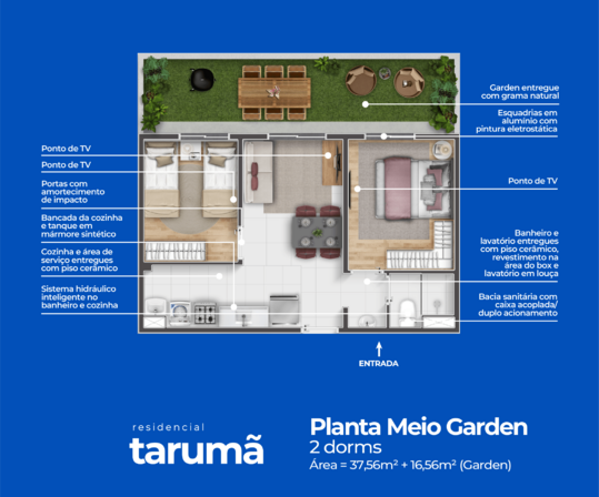 Galeria de Fotos - Planta_Meio_Garden_Taruma_1