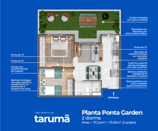 Galeria de Fotos - Planta_Ponta_Garden_Taruma