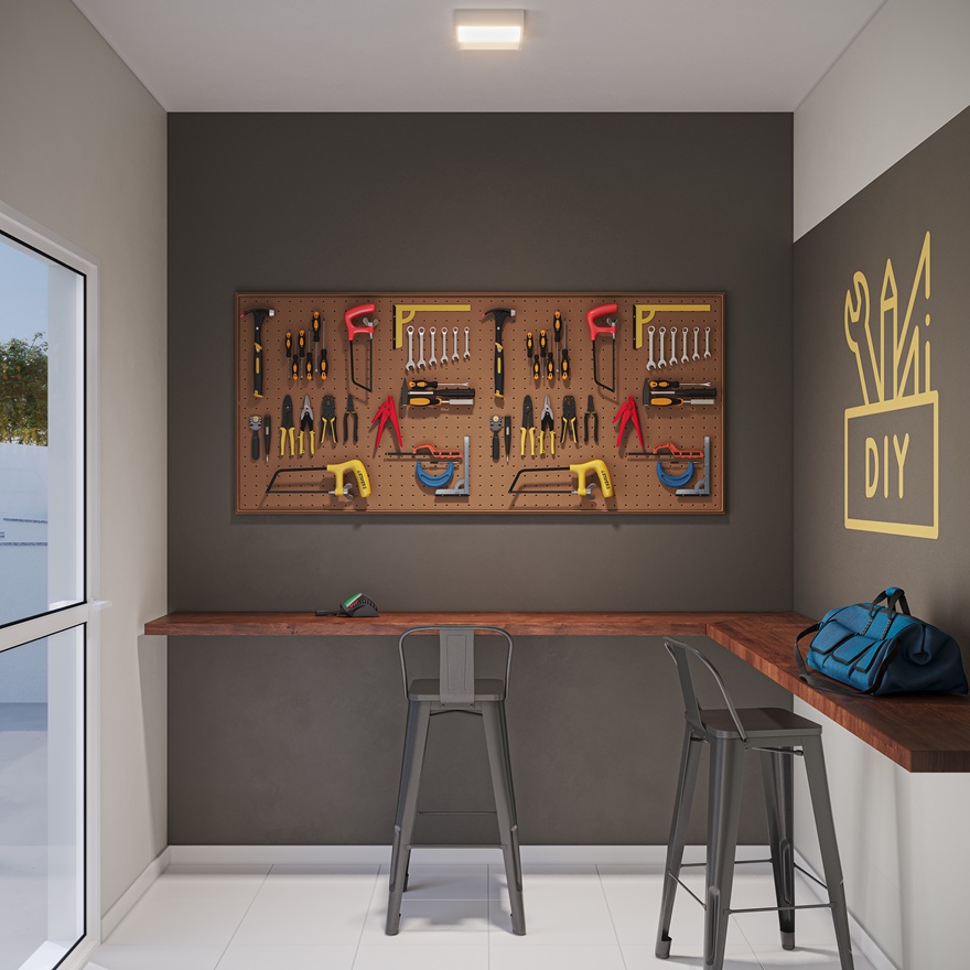 Espaço de bricolagem