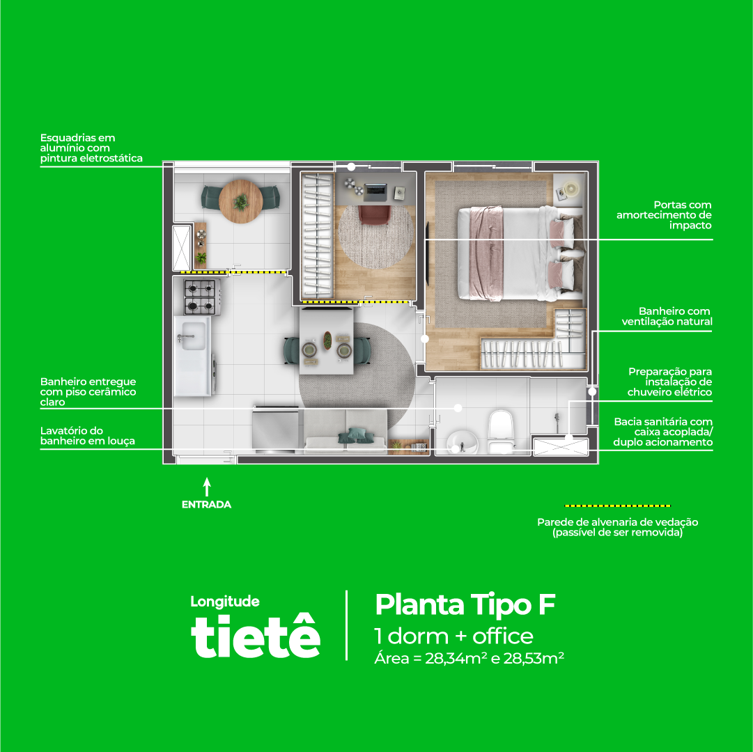 Planta Longitude Tietê, Tipo F
