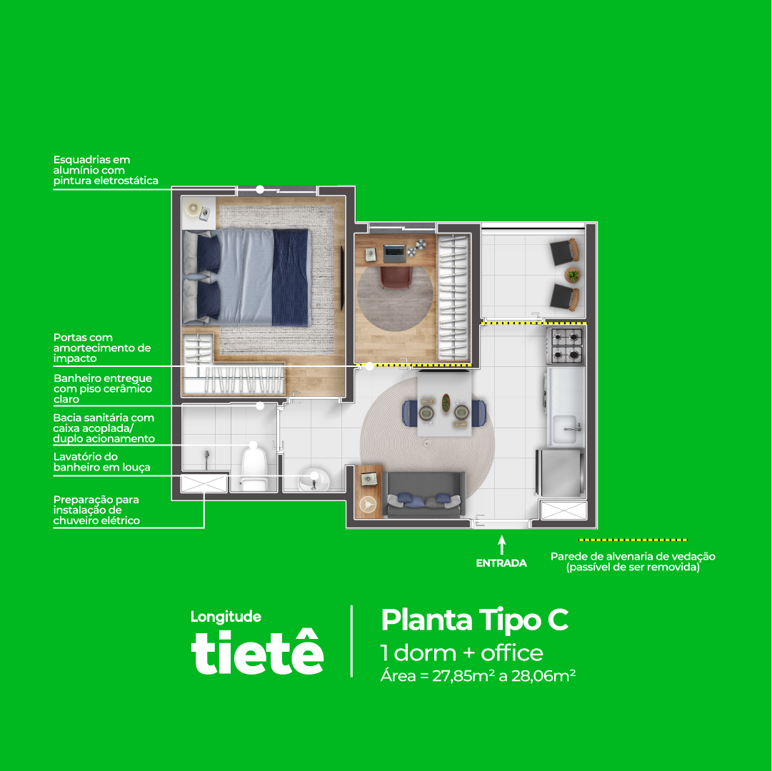Planta Longitude Tietê, Tipo C