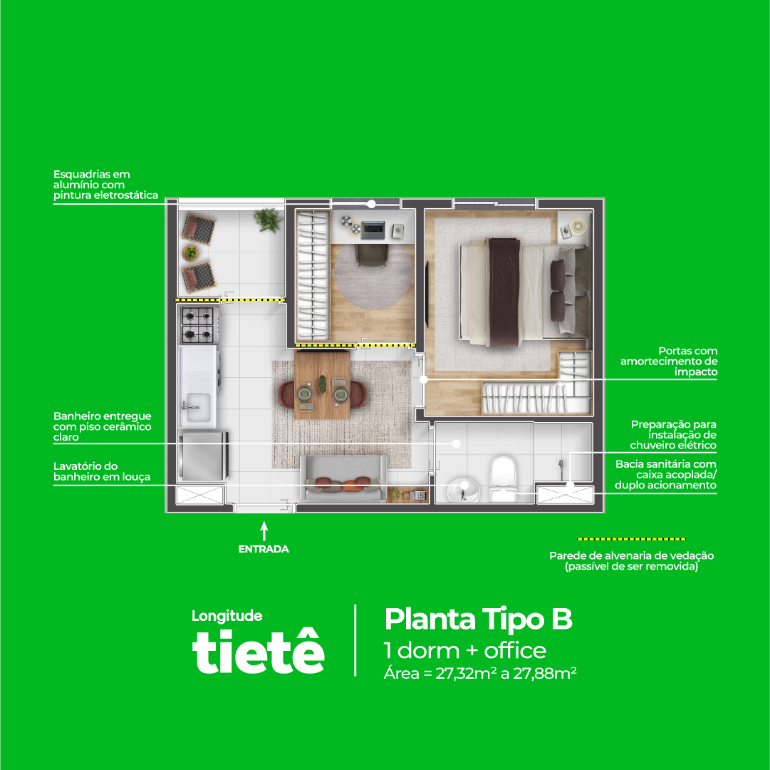 Planta Longitude Tietê, Tipo B